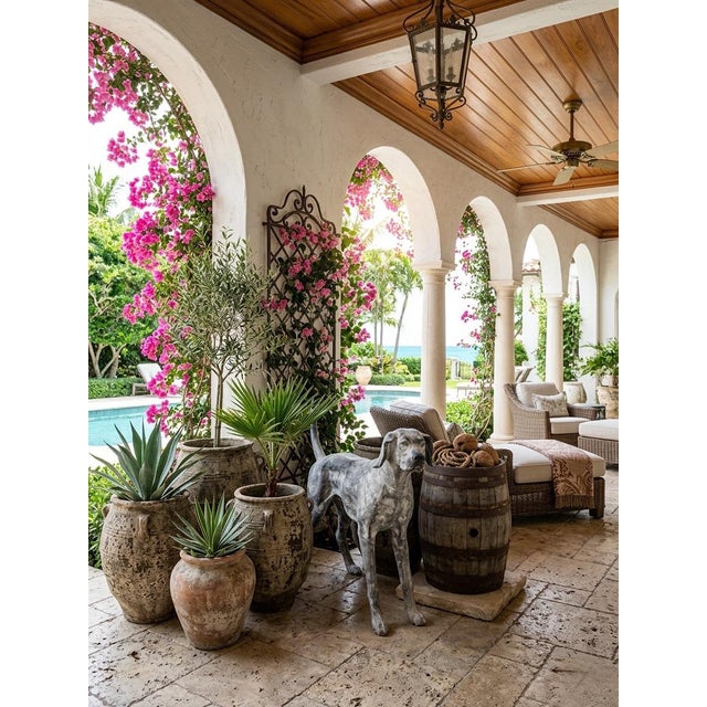 Charcoal Cast Iron Pointer Dog Sculpture For Sale - Image 8 of 12