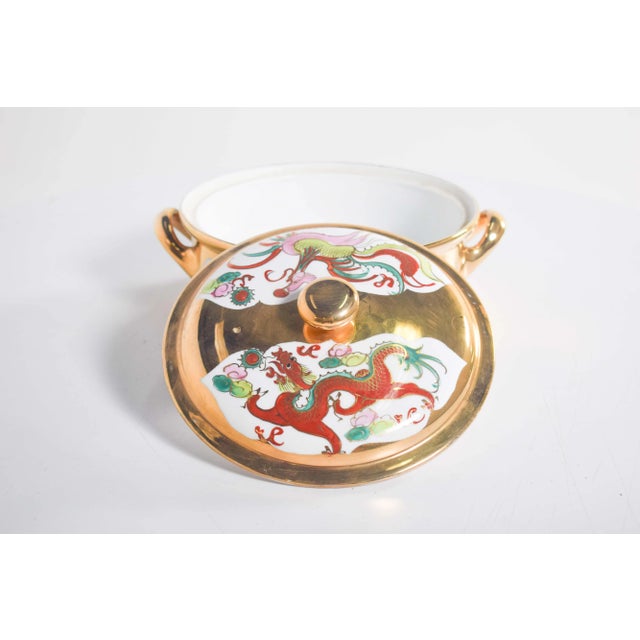 1920s Chinese Porcelain Pot with Two Handles, 1920 For Sale - Image 5 of 11