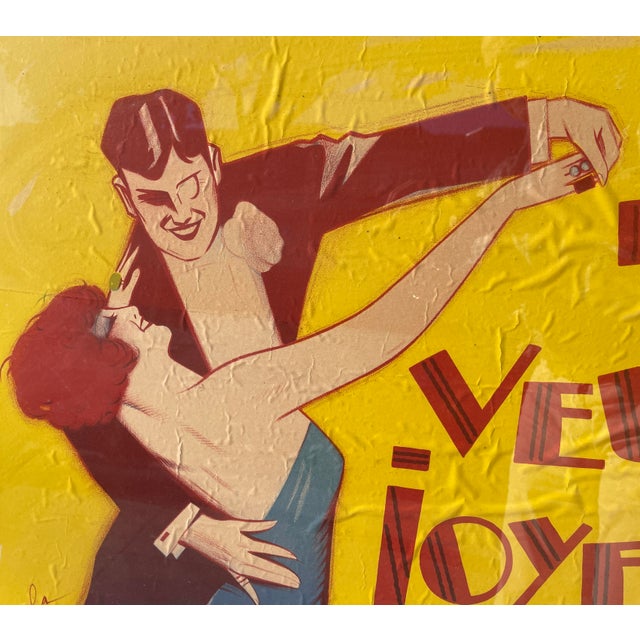 Stunning original poster of the classic film "La Veuve Joyeuse" bu George Dola. Take this golden era of Hollywood treasure...