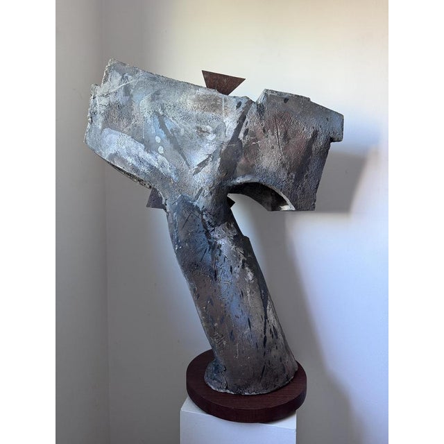 Patrick Rollet, Large Abstract Sandstone Sculpture, 100cm For Sale - Image 12 of 13