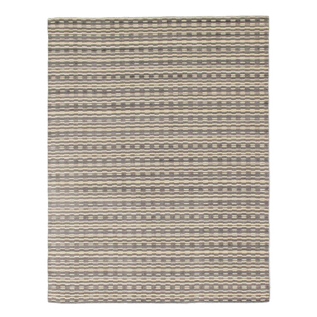 Multi Modern Hand Knotted Rug 9' X 12' For Sale - Image 4 of 4