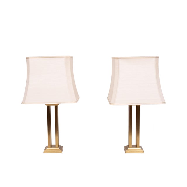Hollywood Regency Hollywood Brass Table Lamps from Form Leuchten, Germany, 1970s, Set of 2 For Sale - Image 3 of 11