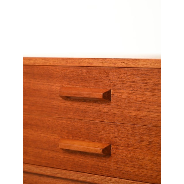 Wood Scandinavian Teak Bedside Table, 1960s For Sale - Image 7 of 12