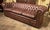 Vintage Chesterfield Three-Seater Sofa in Brown Leather, 2010s For Sale - Image 9 of 16