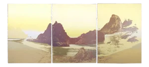 1978 "Gaea's Morning I, II, III" Abstract Ethereal Seascape Serigraph Triptych - Set of 3