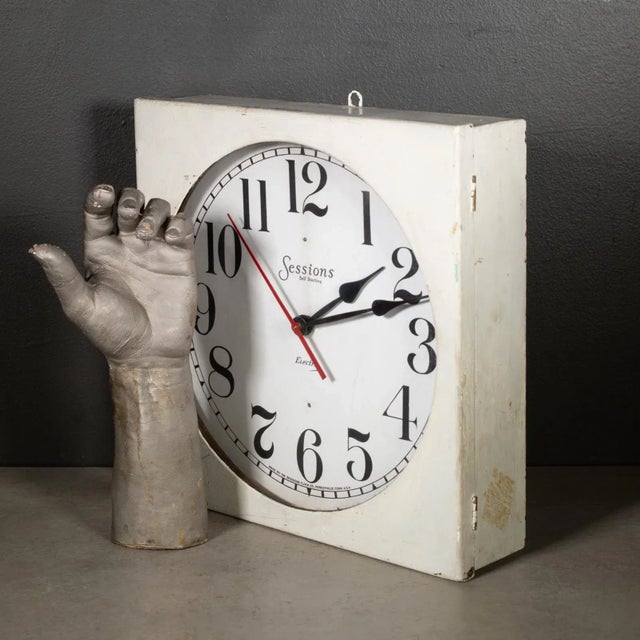Early 20th Century Vintage Sessions Electric Wall Clock c.1930 For Sale - Image 5 of 7
