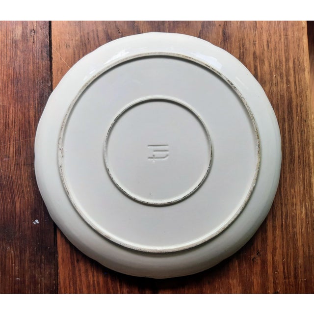 Off-white Vintage Tromp l'Oeil Olive Plate For Sale - Image 8 of 9