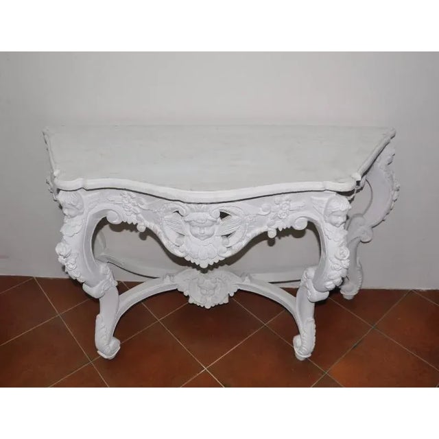 19th Century Console with Putti For Sale - Image 5 of 6