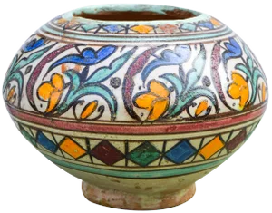 Early 20th Century Moroccan Ceramic Vase