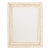 Rustic White Painted Wood Framed Mirror For Sale