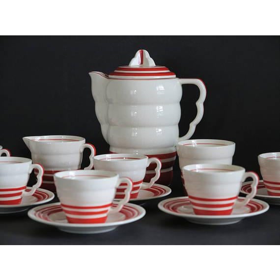 Art Deco "Aristocrat" Demitasse Coffee Set - Set of 15 For Sale - Image 4 of 11