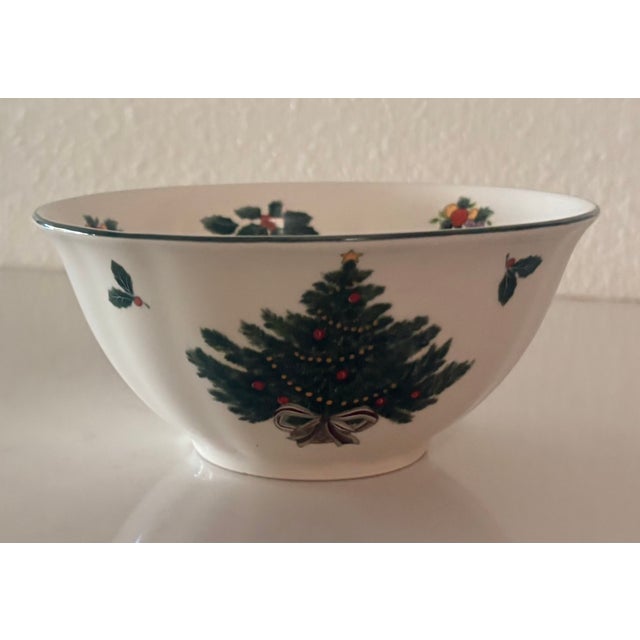 Ceramic Late 20th Century Mikasa Heritage Chtistmas Story Bowl For Sale - Image 7 of 7