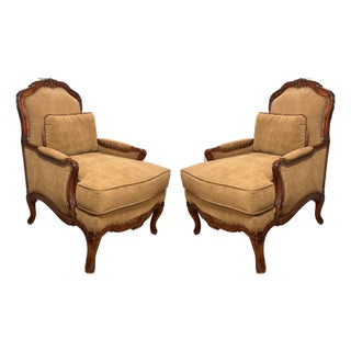Fine Furniture Design Protege Collection Bergères, Pair For Sale