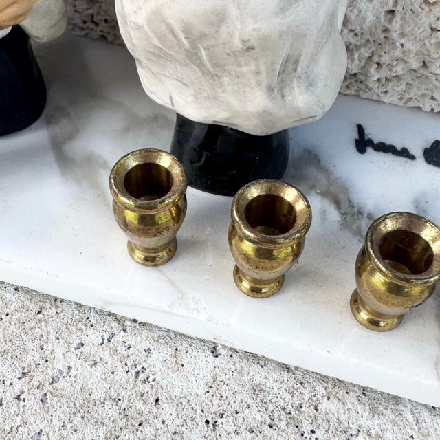 Stone Vintage Israeli Wailing Wall/Kotel Menorah/Chanukia For Sale - Image 7 of 7