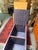 Wood Purple Peg Board Storage Table on Casters For Sale - Image 7 of 12