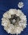 Late 20th Century Vintage 18" Capiz Shell Lotus Flower Chandelier For Sale - Image 5 of 5