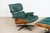 Set of Vintage Lounge Chair with Ottoman in Avocado Green by Charles and Ray Eames for Herman Miller, 1970s For Sale - Image 13 of 18