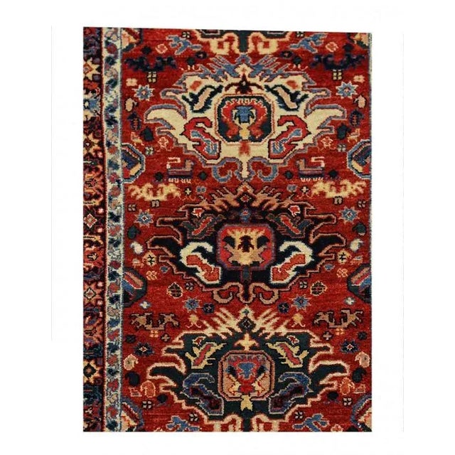 Traditional Pasargad Red Color Fine Hand Knotted Persian Bidjar For Sale - Image 3 of 5