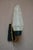 Metal Mid-Century French Modernist Wall Sconces in Black and Gilt Metal and Printed Glass, 1950s, Set of 2 For Sale - Image 7 of 11