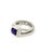 1990s David Yurman Amethyst Black Orquid Diamond Ring Size 7.5 Silver Estate For Sale - Image 4 of 7