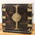 Antique Lacquered and Painted Traval Jewelry Cabinet, 1800s For Sale - Image 3 of 18