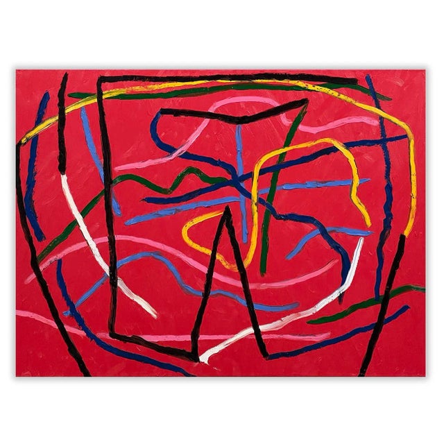 Dana Gordon Contemporary Abstract Oil on Canvas Painting "Manouche Riff" by Dana Gordon For Sale - Image 4 of 4