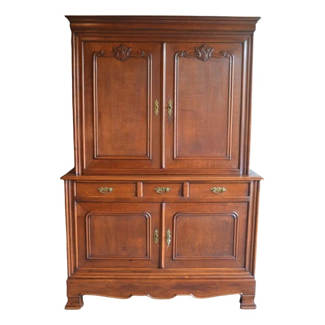 Antique Louis Philippe Oak Buffet Cabinet For Sale