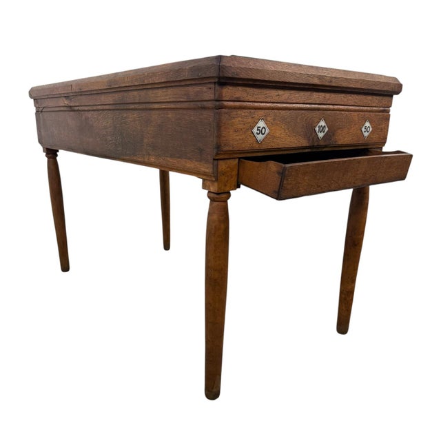 Antique Oak Children's Billiard Game Table, 1890s For Sale - Image 4 of 9