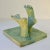 1970s Ceramic Reliefs with Tapestry of Green Glazed Feet, Set of 4 For Sale - Image 5 of 16