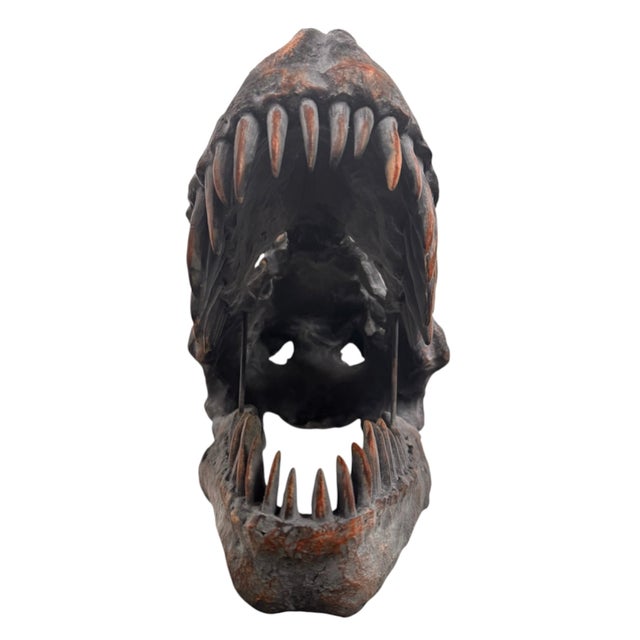 Late 20th Century Tyrannosaurus Rex Skull Sculpture For Sale - Image 4 of 13