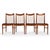 Designed by renowned Danish designer Arne Vodder for Sibast Møbler, this iconic set of four Model 422 dining chairs is a...