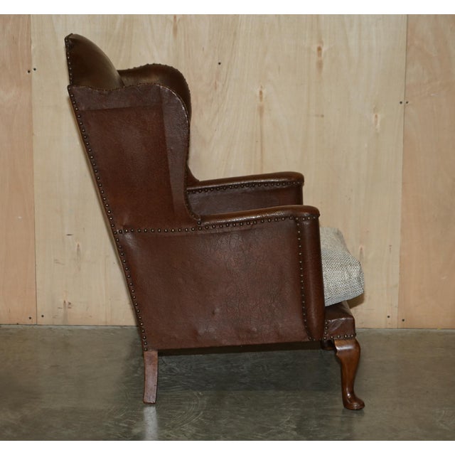 Set of Antique Wingback Armchairs, 1880 For Sale - Image 15 of 18