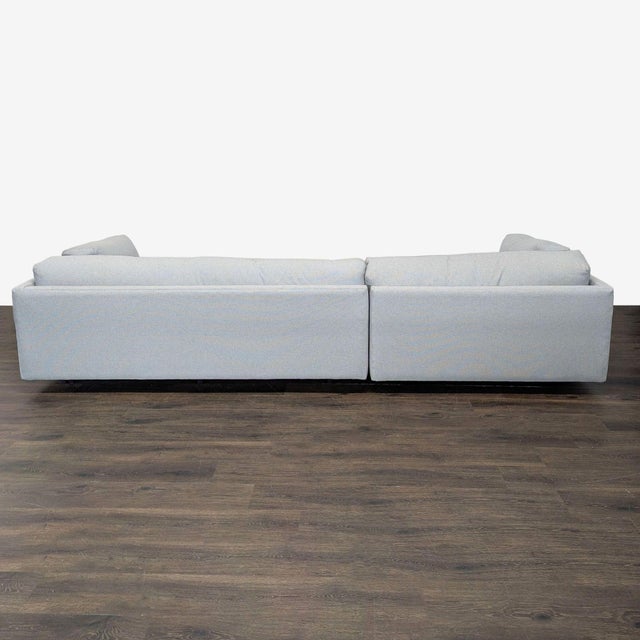 Blu Dot Sunday Modern Light Gray Sectional Sofa With Chaise For Sale - Image 10 of 13