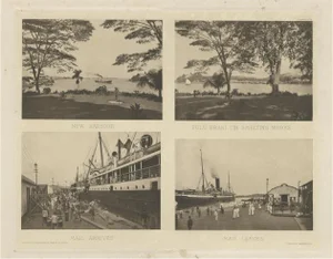 After Kleingrothe, Harbour Views of Colonial Singapore, 1907, Photographic Heliogravure