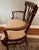 Brown Northern Furniture Co. Vintage Mahogany Double Pedestal Dining Table With 6 Shield-Back Chairs & 4 Leaves For Sale - Image 8 of 12