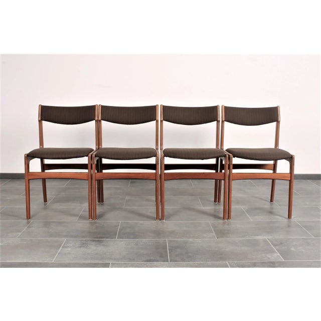 Wood Teak Dining Chairs by Erik Buch for Anderstrup, 1950s, Set of 4 For Sale - Image 7 of 18