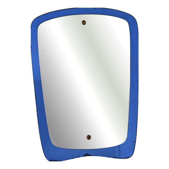 Mid-Century Modern Wall Mirror in the style of Cristal Arte, 1960s For Sale