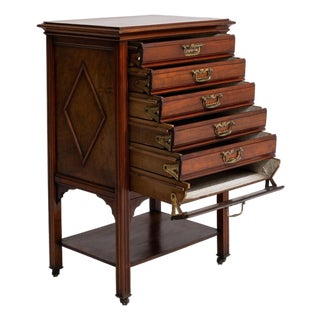 19th Century France Edwardian Brown Wood Storage Cabinets & Cupboards For Sale