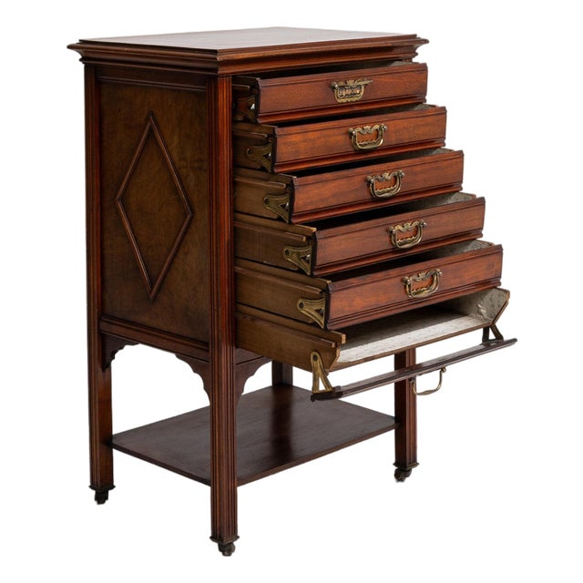 19th Century France Edwardian Brown Wood Storage Cabinets & Cupboards For Sale