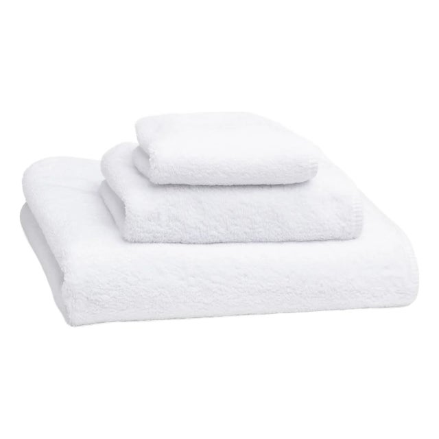 Prestige Garment Washed Washcloth Towel, White For Sale