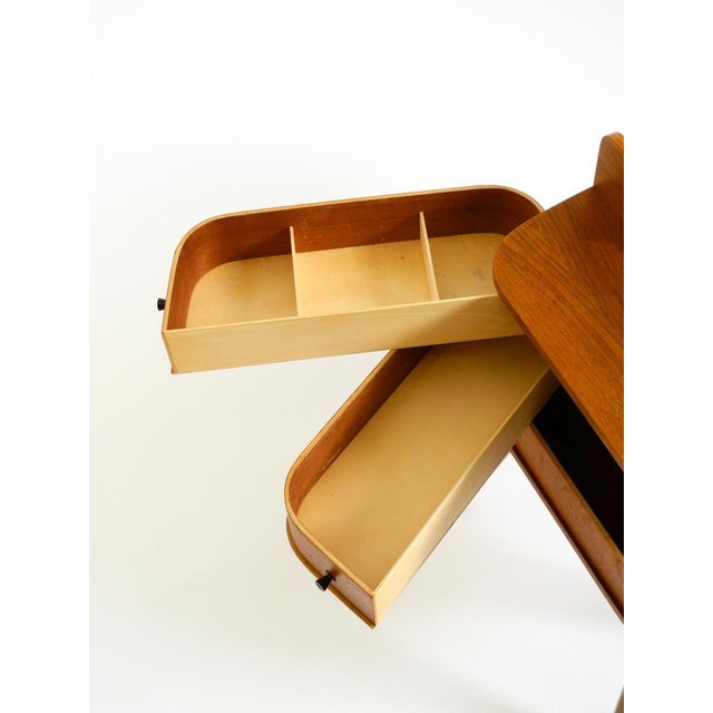 Mid-Century Modern Teak Sewing Box with Hinged Compartments, 1950s For Sale - Image 16 of 18