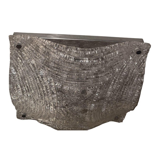 Mazzega Murano Glass Flush Mount Ceiling Light, Italy, 1970's. For Sale In Los Angeles - Image 6 of 9
