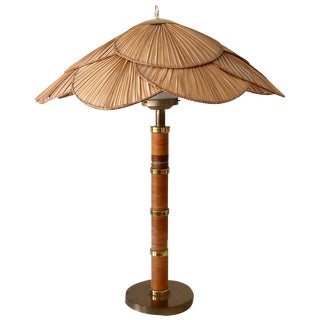 Mid-Century Modern Uchiwa Table Lamp by Miranda Ab Sweden, 1960s For Sale