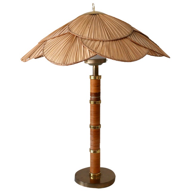 Mid-Century Modern Uchiwa Table Lamp by Miranda Ab Sweden, 1960s For Sale