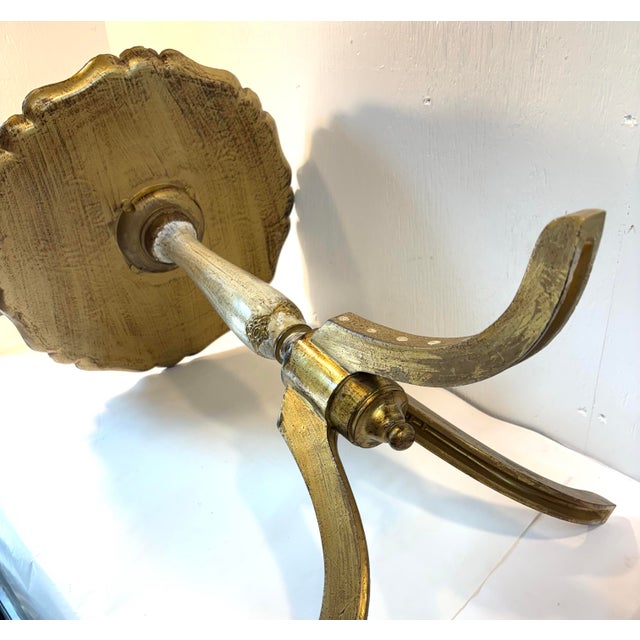 Plastic Vintage Italian Florentine Wine Table For Sale - Image 7 of 9