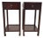 Pair of Asian Elm Accent Tables For Sale
