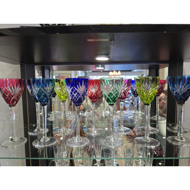 Saint-Louis Chantilly Pattern Glasses from Saint Louis, 1970s, Set of 12 For Sale - Image 15 of 15