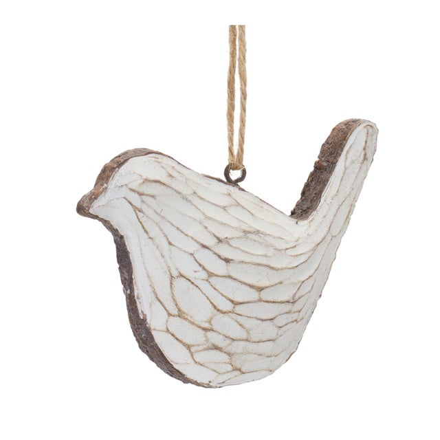 Kenneth Ludwig Chicago Carved Bird Ornament (Set of 12) For Sale - Image 4 of 5