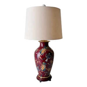 Late 20th Century Wildwood Golf Bag Porcelain Table Lamp