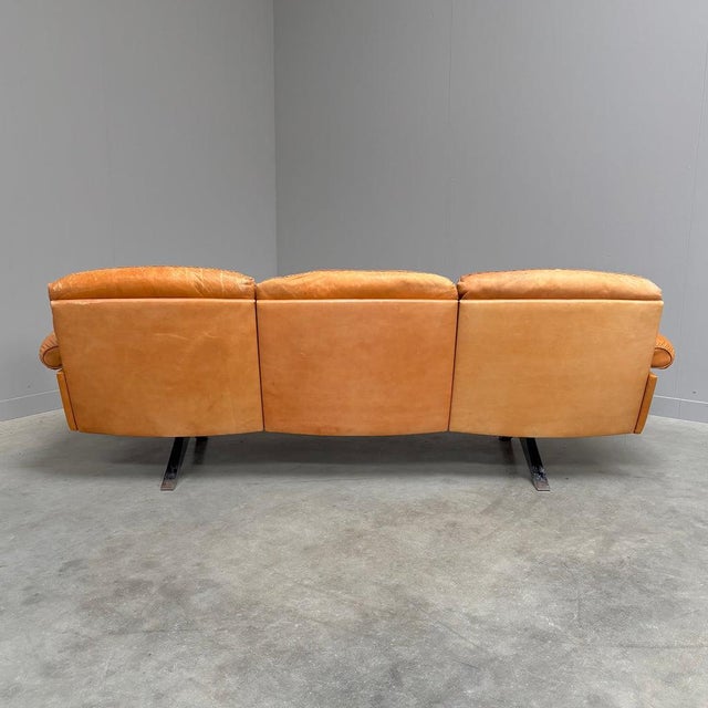 Cognac Leather DS31 Sofa from de Sede, 1970s For Sale - Image 6 of 17